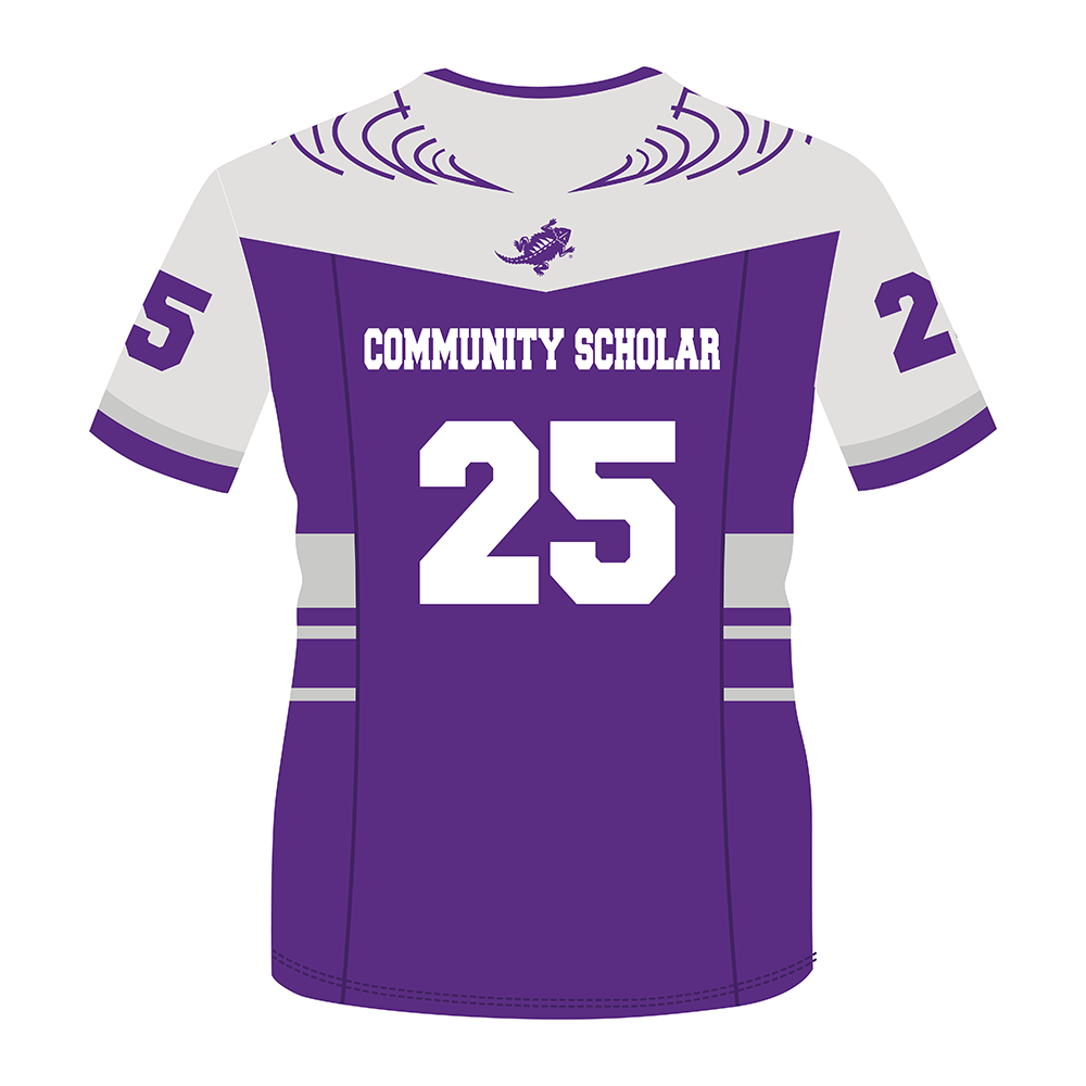 TCU Twill Fan Cut Football Jersey