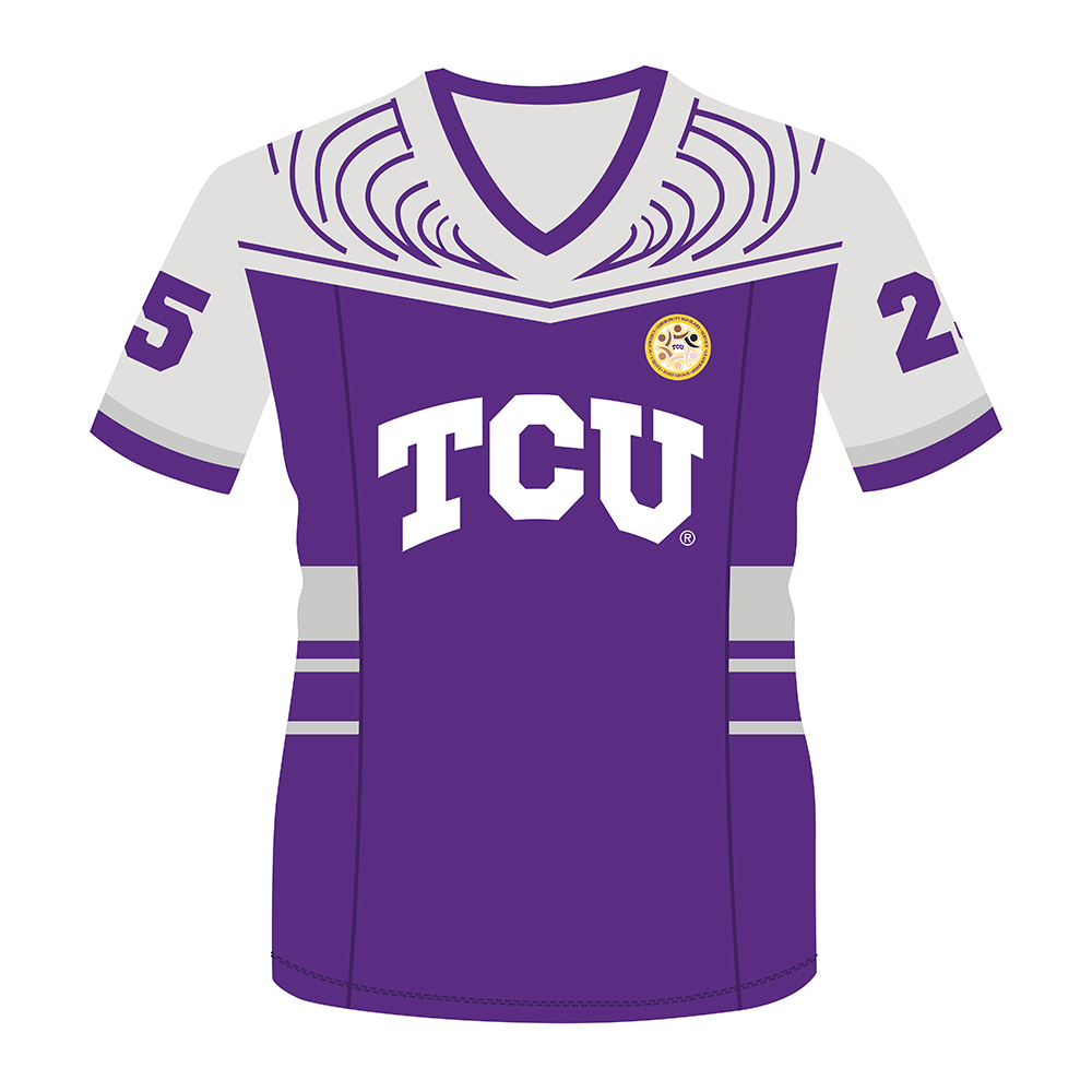 TCU Twill Fan Cut Football Jersey
